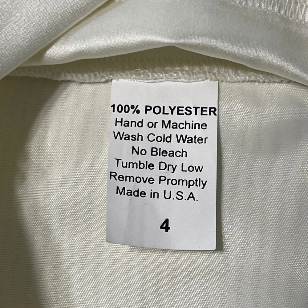 Flower Girl Dress Wedding Formal Ivory Size 4 Excellent Condition! - Picture 9 of 9